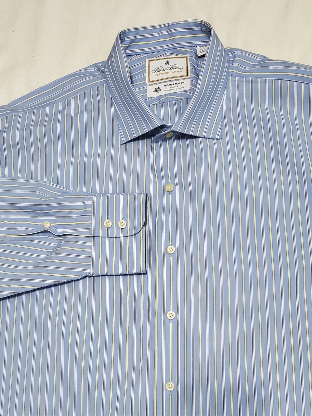 Brooks Brothers X Thomas Mason Cotton Poplin Dress Shirt 18